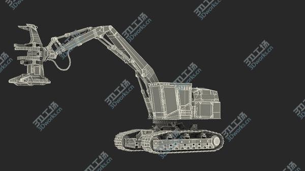 images/goods_img/20210312/Tigercat 855D Tracked Feller Buncher Dirty 3D model/4.jpg
